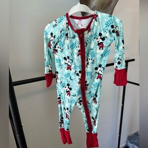 Little sleepies Christmas Mickey 3-6m